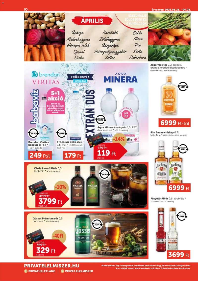 PRIVÁT PRIVÁT Aktuális szórólap MAX 10 oldal