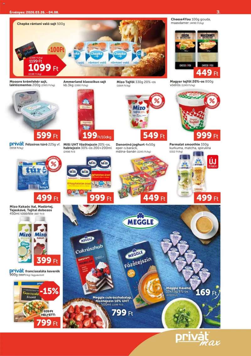 PRIVÁT PRIVÁT Aktuális szórólap MAX 3 oldal