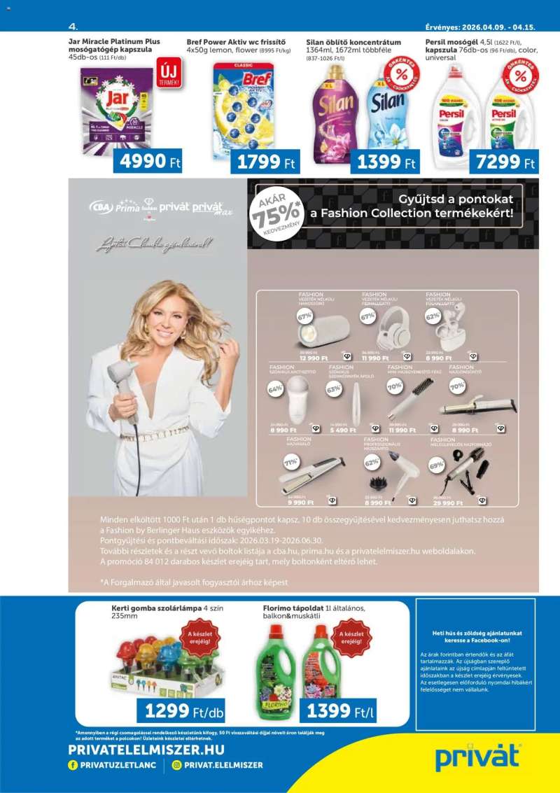 PRIVÁT PRIVÁT akciós újság 4 oldal