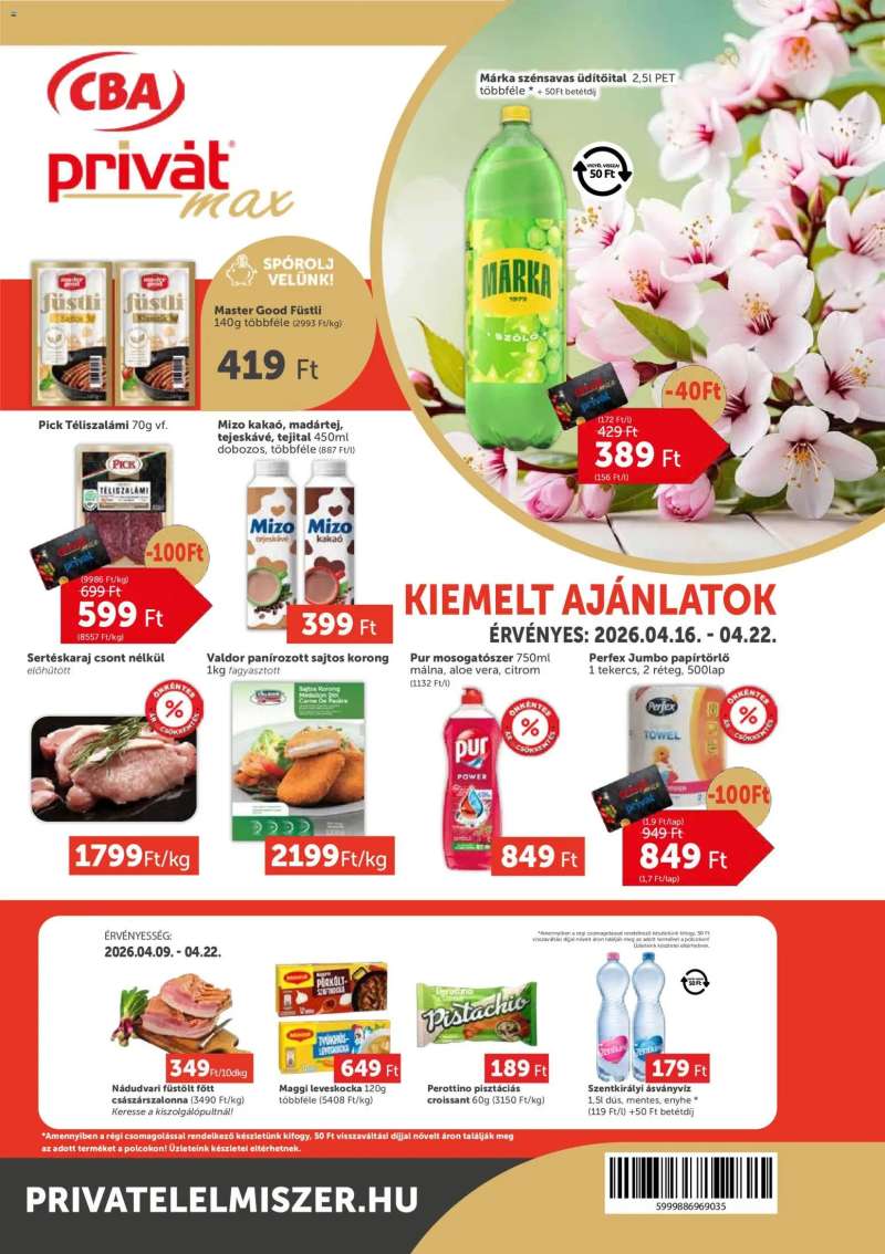 PRIVÁT PRIVÁT Aktuális szórólap MAX 1 oldal