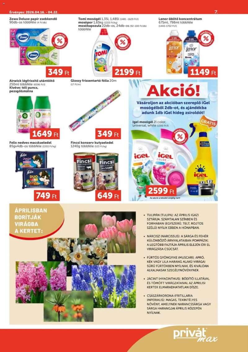 PRIVÁT PRIVÁT Aktuális szórólap MAX 7 oldal
