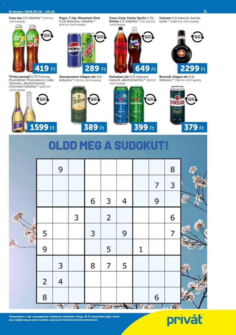 PRIVÁT PRIVÁT Déli vármegyék 3 oldal