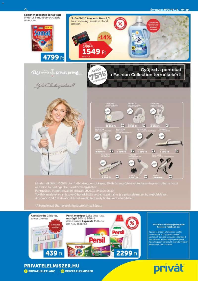 PRIVÁT PRIVÁT akciós újság 4 oldal
