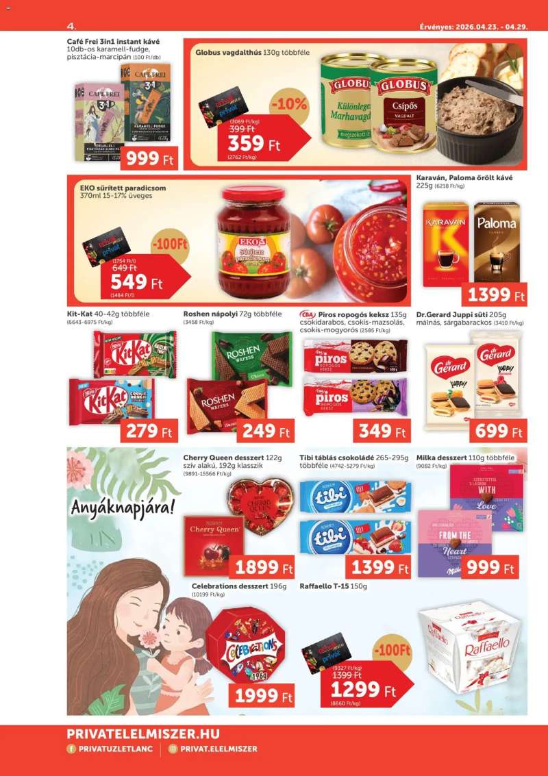 PRIVÁT PRIVÁT Aktuális szórólap MAX 4 oldal