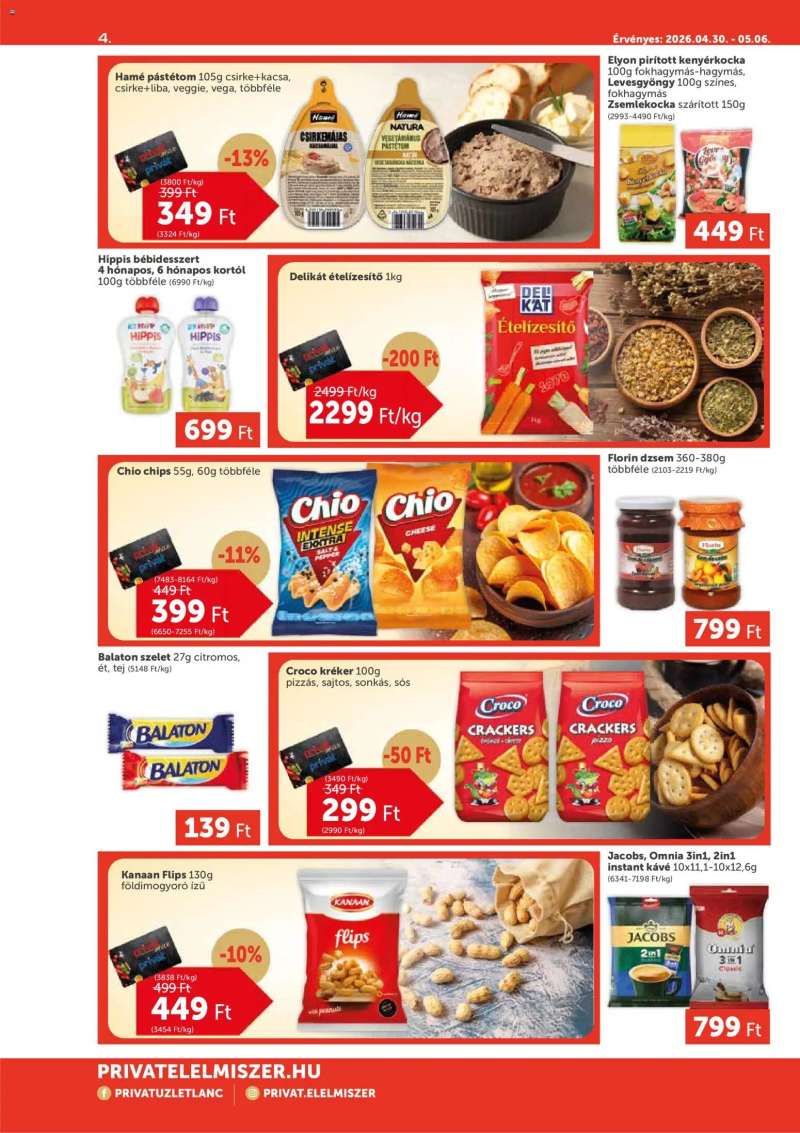 PRIVÁT PRIVÁT Aktuális szórólap MAX 4 oldal