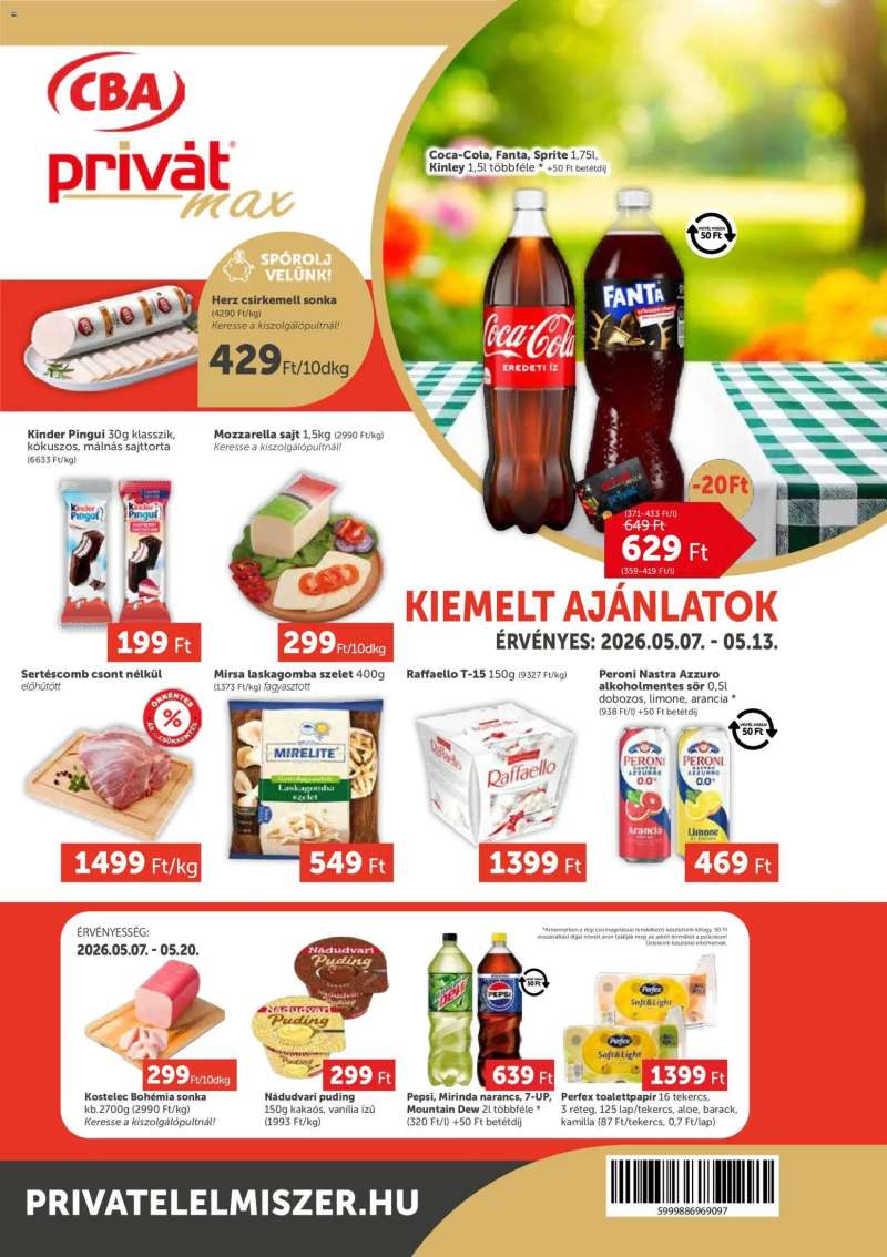 PRIVÁT PRIVÁT Aktuális szórólap MAX 1 oldal