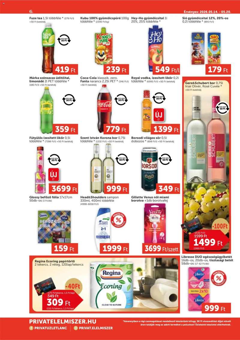 PRIVÁT PRIVÁT Aktuális szórólap MAX 6 oldal