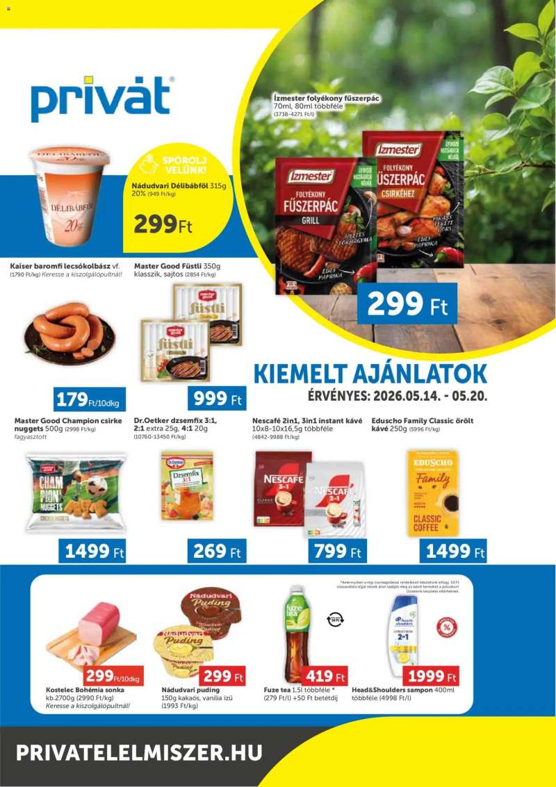 PRIVÁT PRIVÁT Déli vármegyék 1 oldal