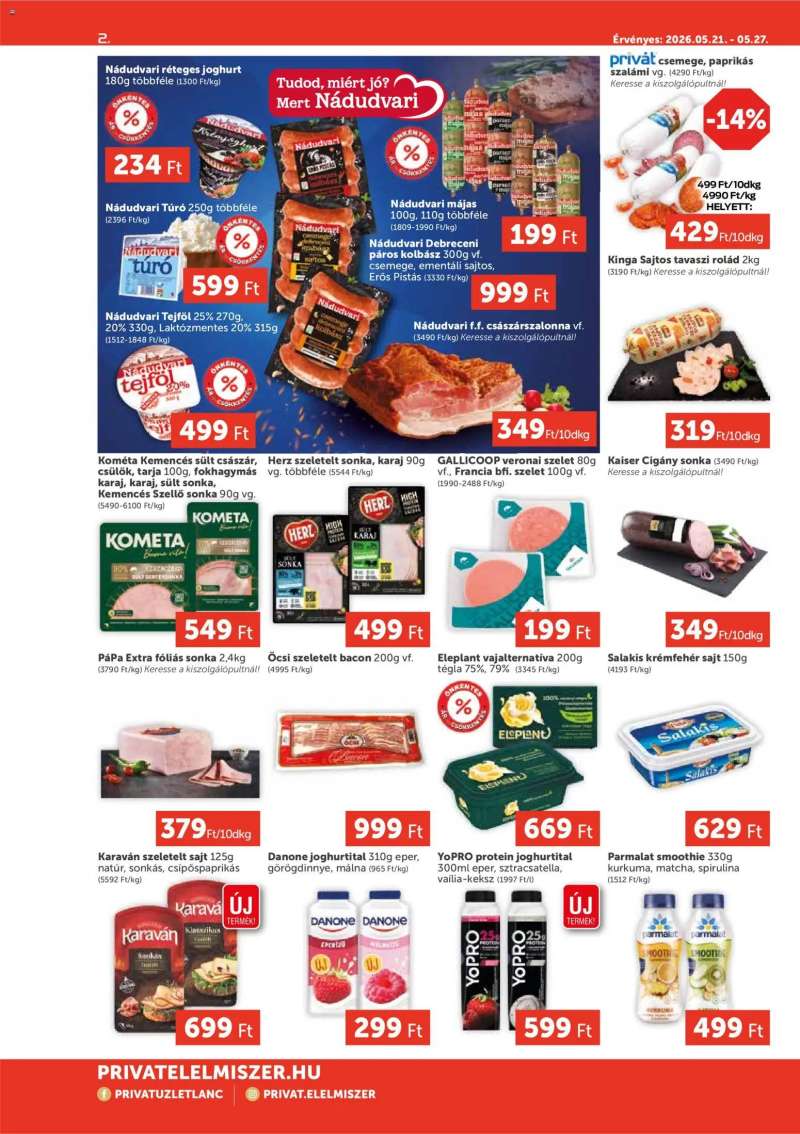PRIVÁT PRIVÁT Aktuális szórólap MAX 2 oldal