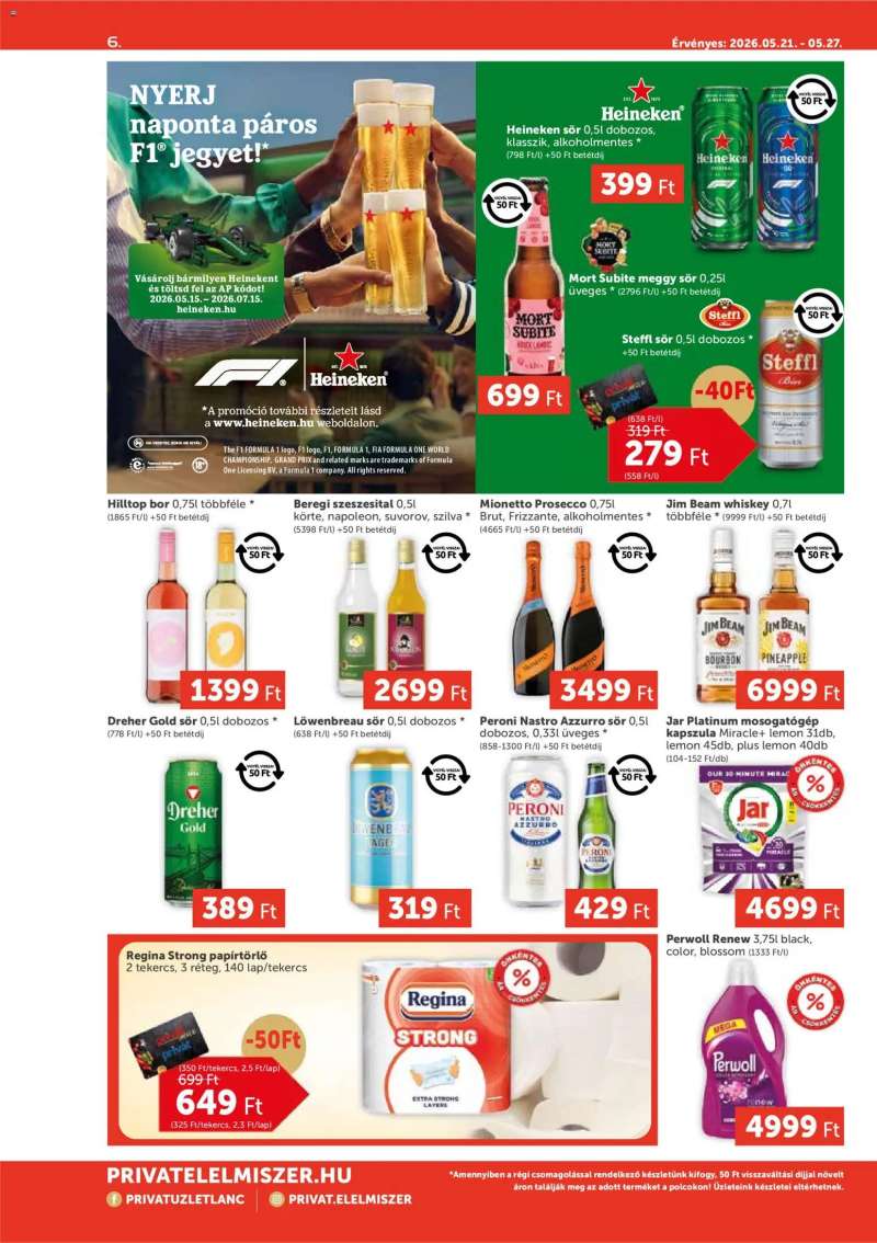 PRIVÁT PRIVÁT Aktuális szórólap MAX 6 oldal