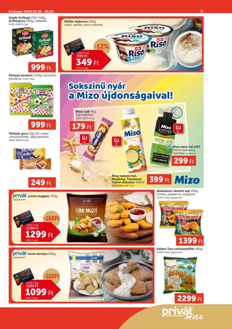 PRIVÁT PRIVÁT Aktuális szórólap MAX 3 oldal
