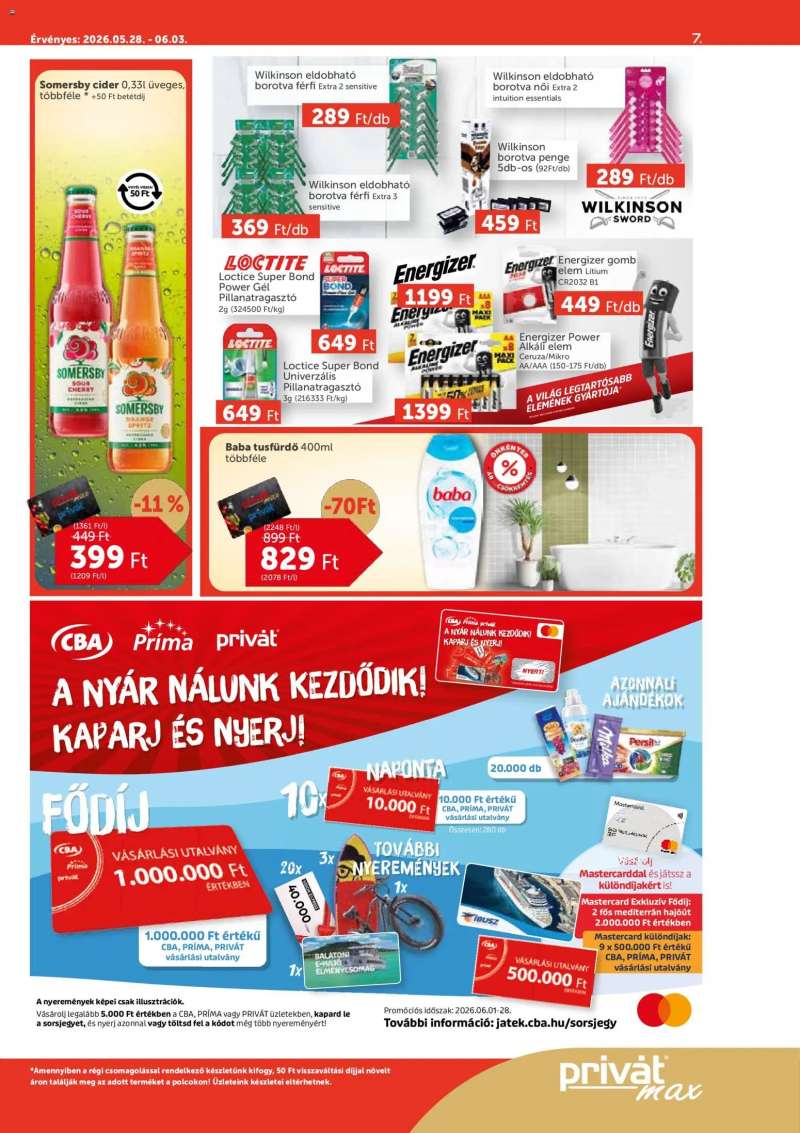 PRIVÁT PRIVÁT Aktuális szórólap MAX 7 oldal