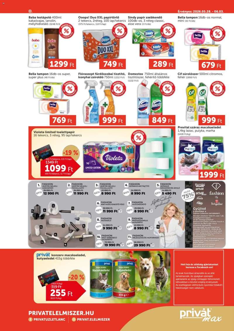 PRIVÁT PRIVÁT Aktuális szórólap MAX 8 oldal