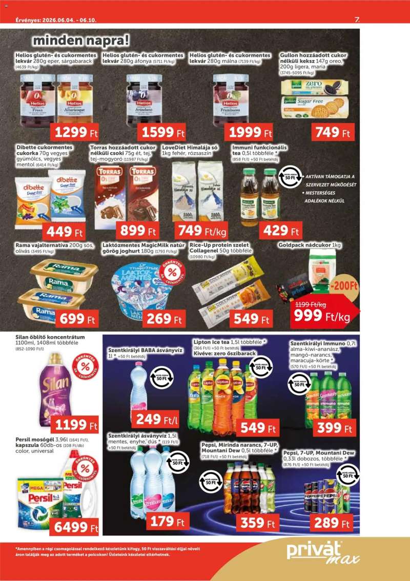 PRIVÁT PRIVÁT Aktuális szórólap MAX 7 oldal