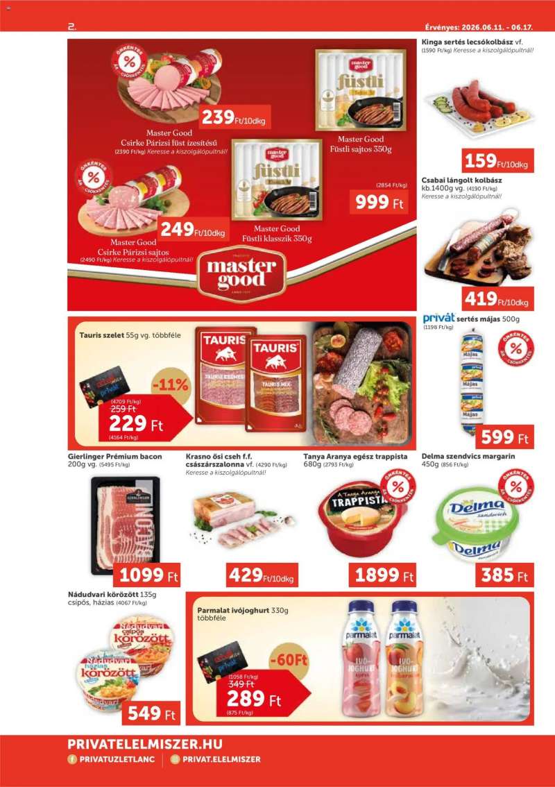 PRIVÁT PRIVÁT Aktuális szórólap MAX 2 oldal