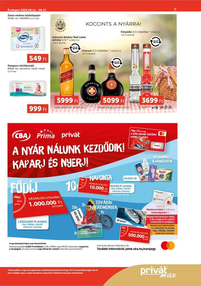 PRIVÁT PRIVÁT Aktuális szórólap MAX 7 oldal