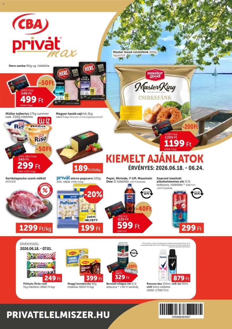 PRIVÁT PRIVÁT Aktuális szórólap MAX 1 oldal