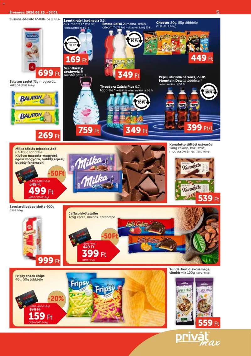 PRIVÁT PRIVÁT Aktuális szórólap MAX 5 oldal