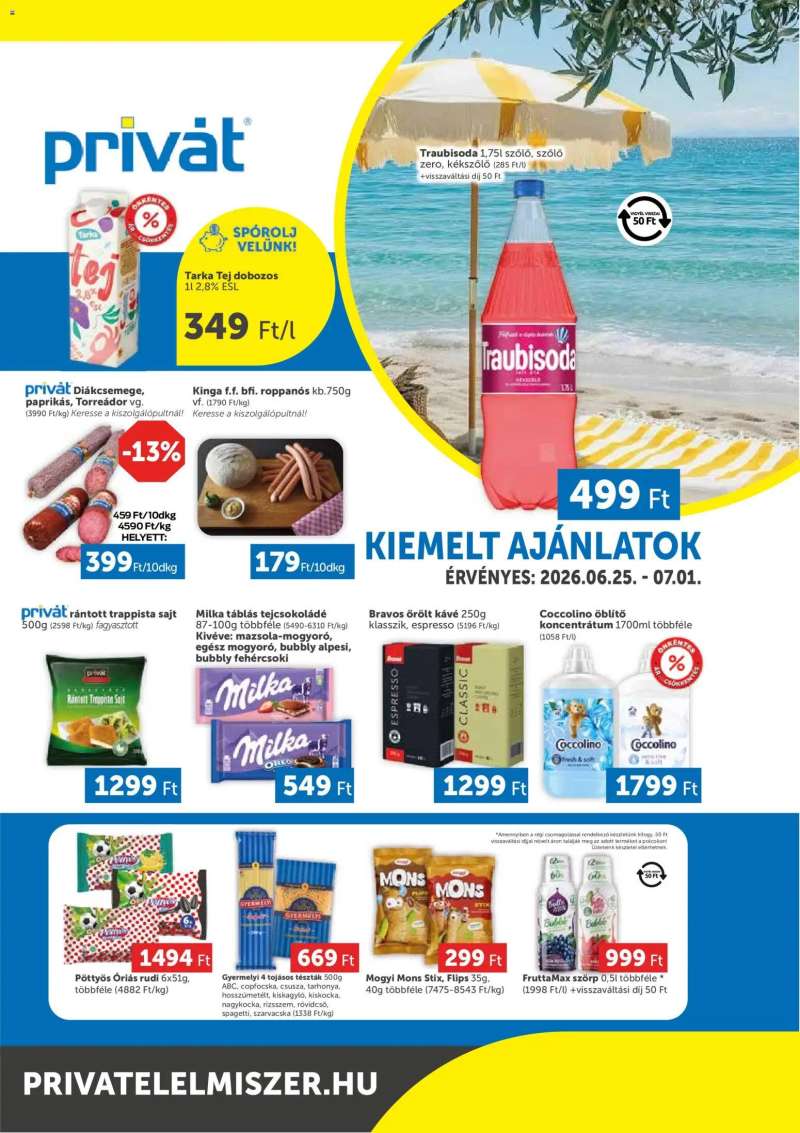 PRIVÁT PRIVÁT Déli vármegyék 1 oldal