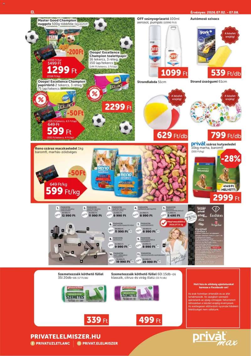 PRIVÁT PRIVÁT Aktuális szórólap MAX 8 oldal