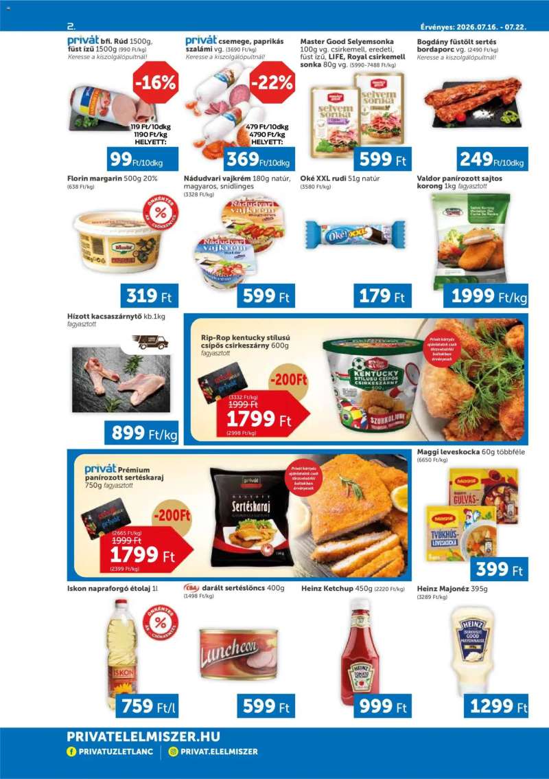 PRIVÁT PRIVÁT akciós újság 2 oldal