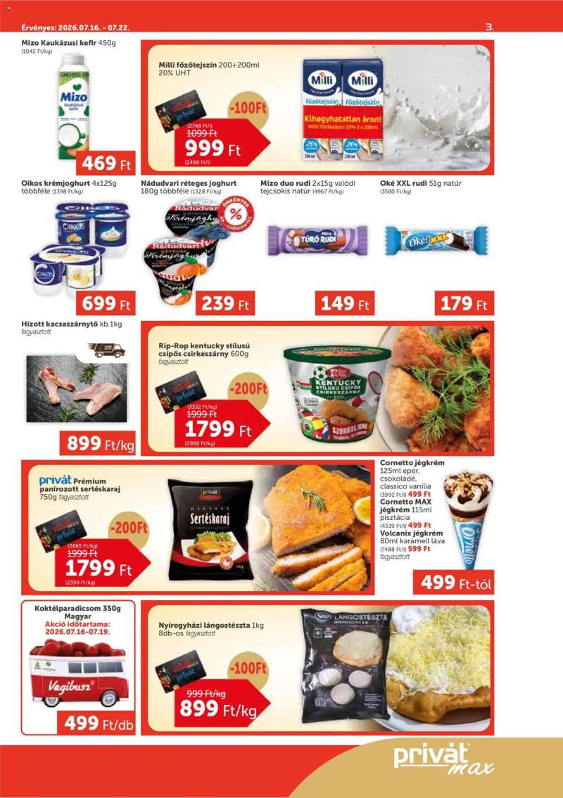 PRIVÁT PRIVÁT Aktuális szórólap MAX 3 oldal