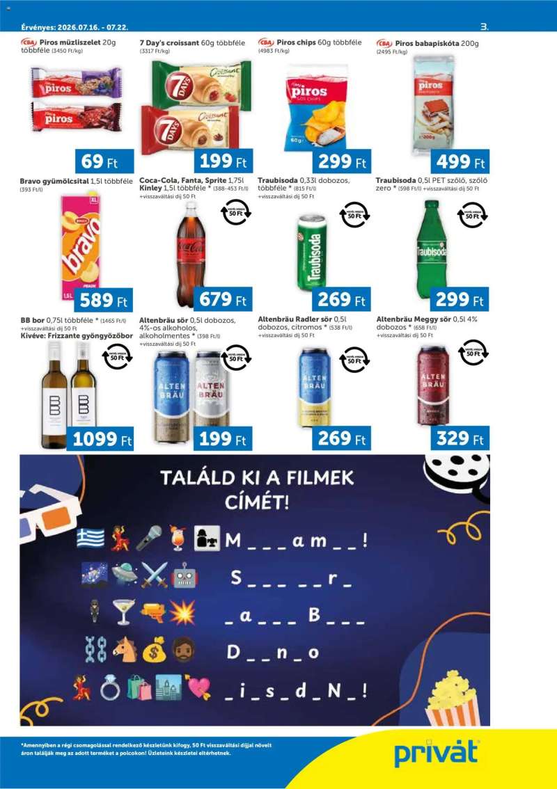 PRIVÁT PRIVÁT Déli vármegyék 3 oldal