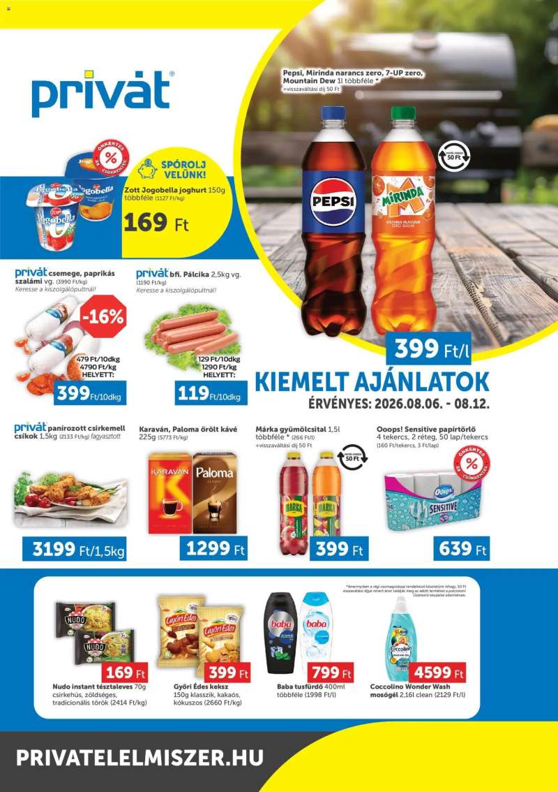 PRIVÁT PRIVÁT Déli vármegyék 1 oldal