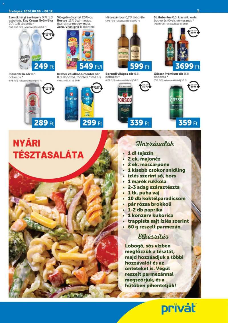 PRIVÁT PRIVÁT Déli vármegyék 3 oldal