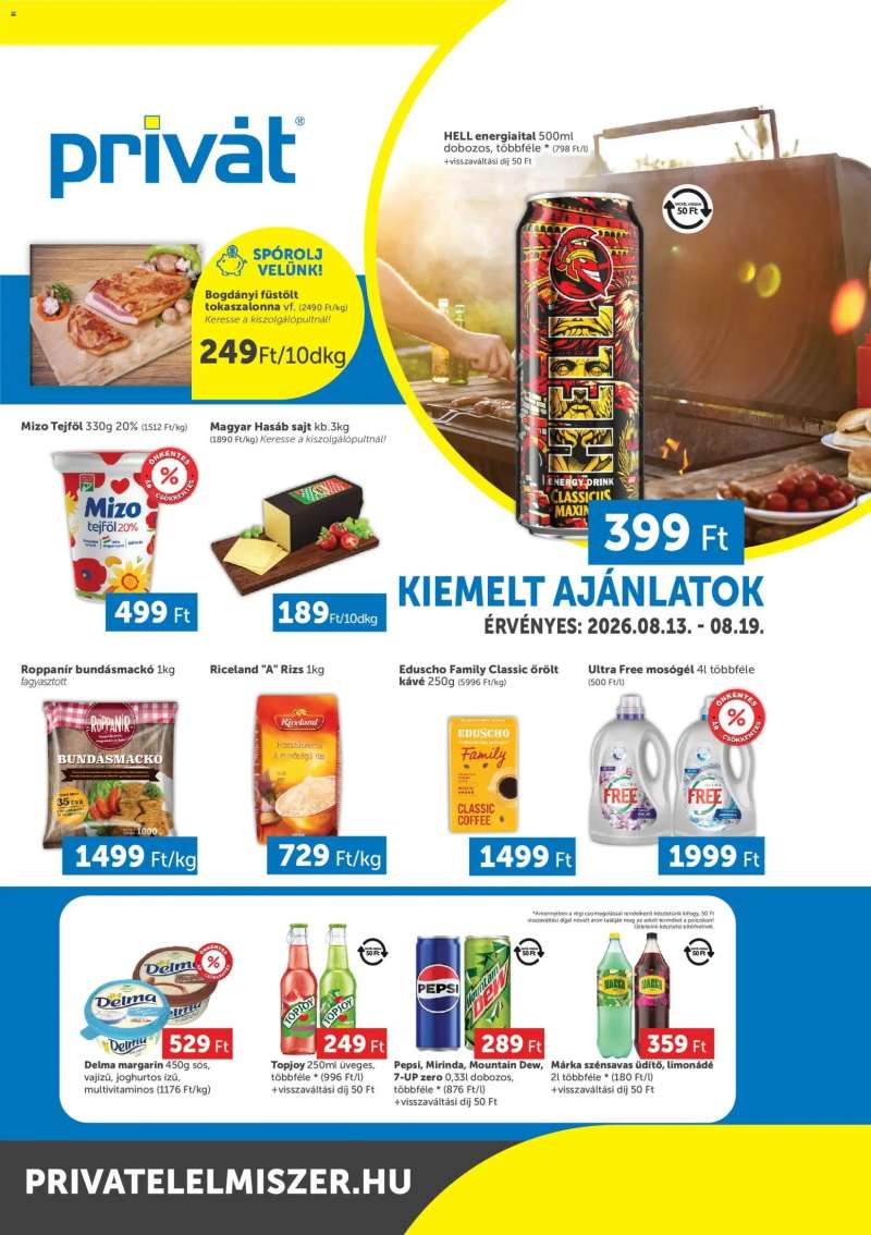 PRIVÁT PRIVÁT Déli vármegyék 1 oldal