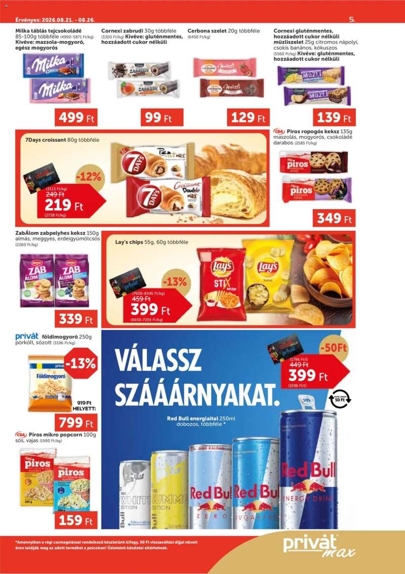 PRIVÁT PRIVÁT Aktuális szórólap MAX 5 oldal