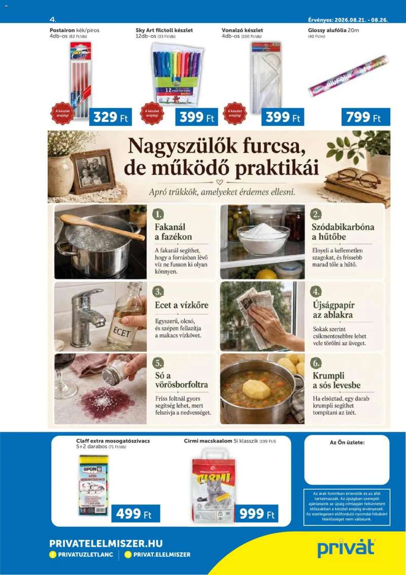 PRIVÁT PRIVÁT Déli vármegyék 4 oldal