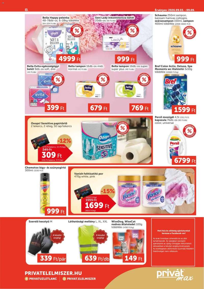 PRIVÁT PRIVÁT Aktuális szórólap MAX 8 oldal