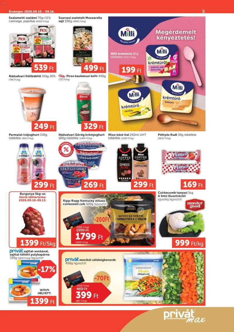 PRIVÁT PRIVÁT Aktuális szórólap MAX 3 oldal