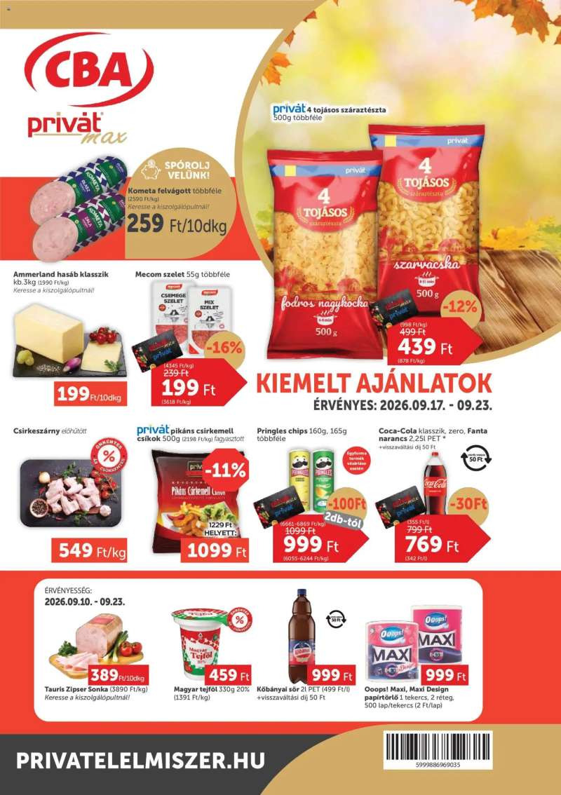 PRIVÁT PRIVÁT Aktuális szórólap MAX 1 oldal