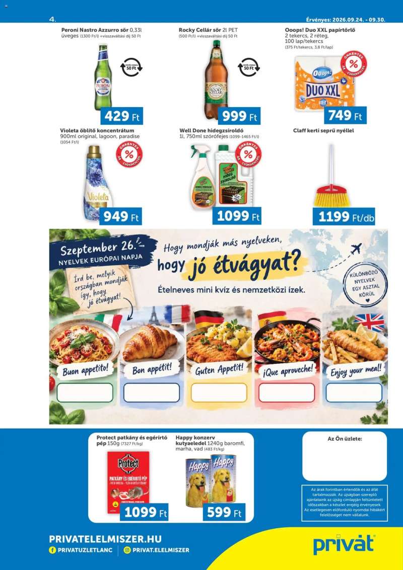 PRIVÁT PRIVÁT Déli vármegyék 4 oldal