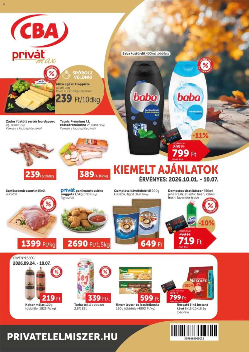 PRIVÁT PRIVÁT Aktuális szórólap MAX 1 oldal