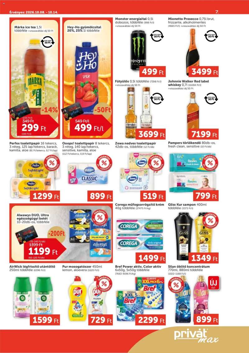 PRIVÁT PRIVÁT Aktuális szórólap MAX 7 oldal
