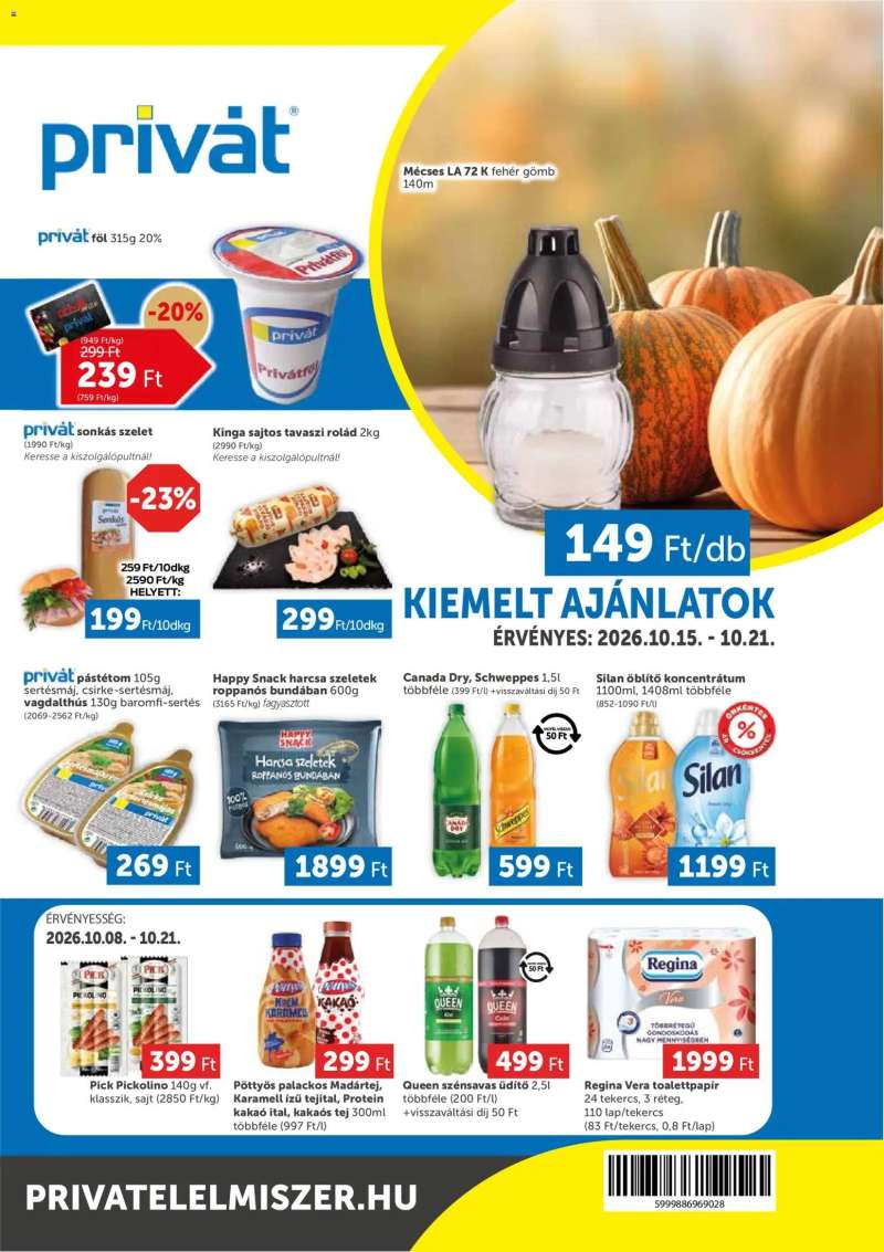 PRIVÁT PRIVÁT akciós újság 1 oldal