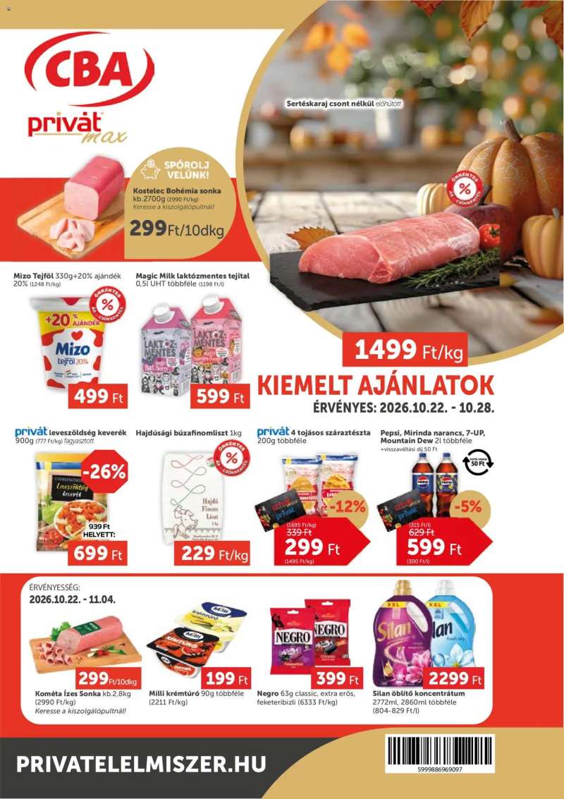 PRIVÁT PRIVÁT Aktuális szórólap MAX 1 oldal