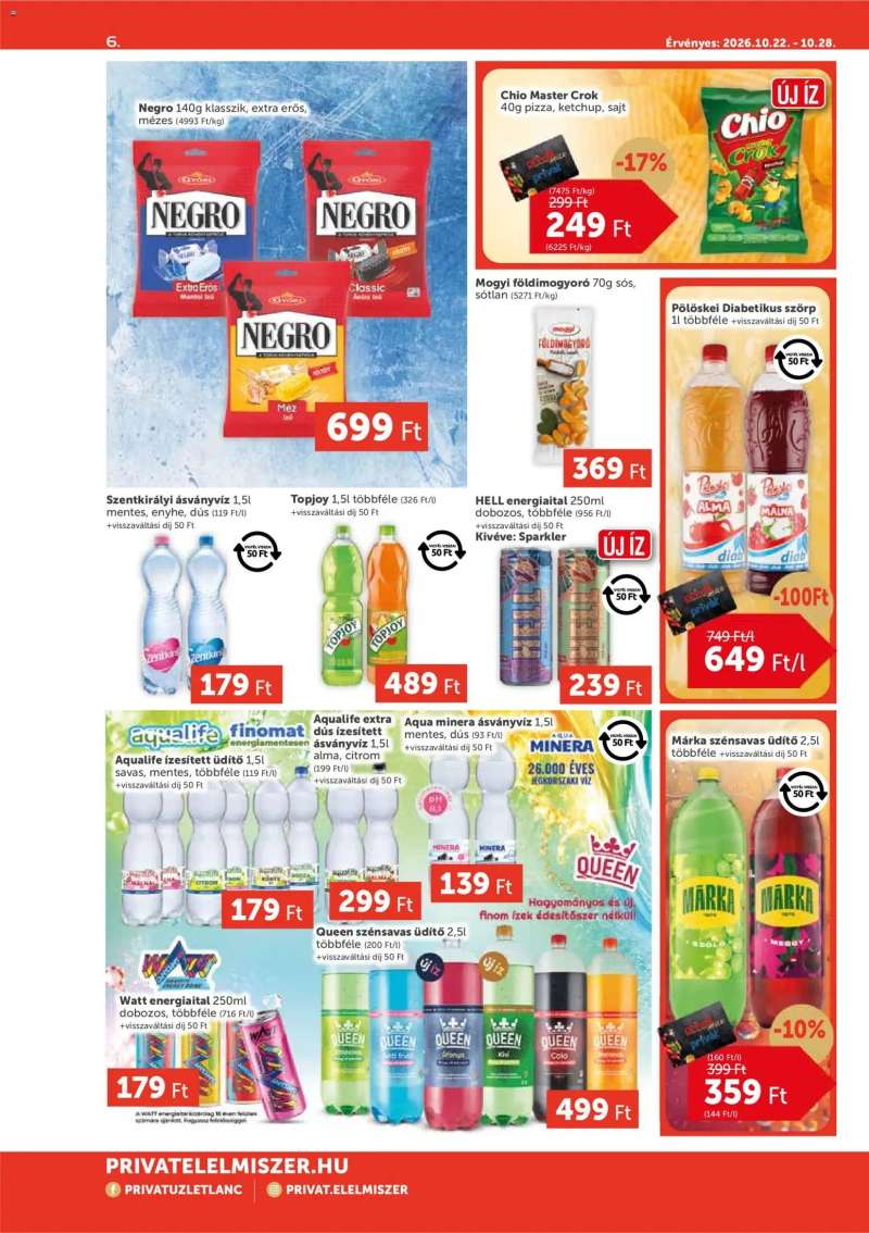 PRIVÁT PRIVÁT Aktuális szórólap MAX 6 oldal