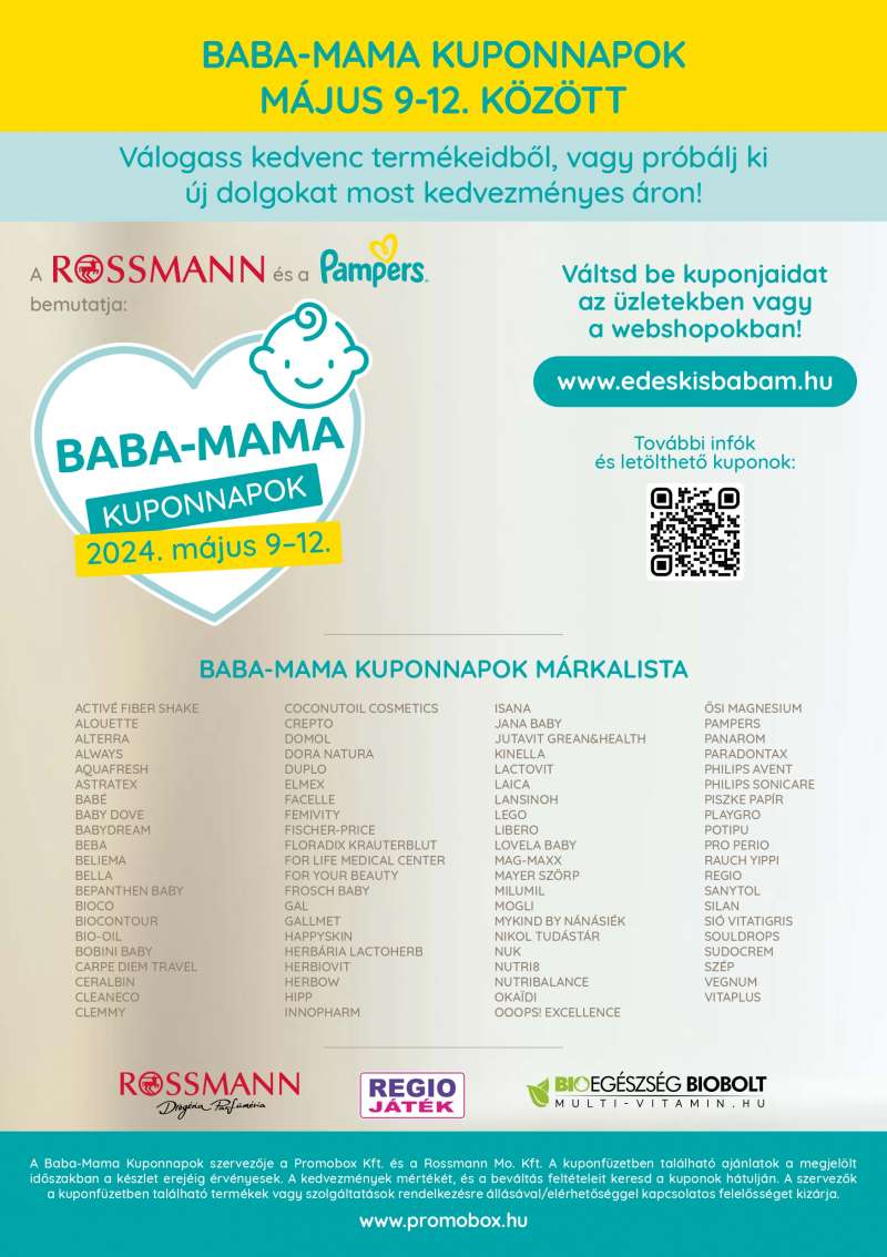 Promobox Baba-Mama kuponfüzet 2 oldal