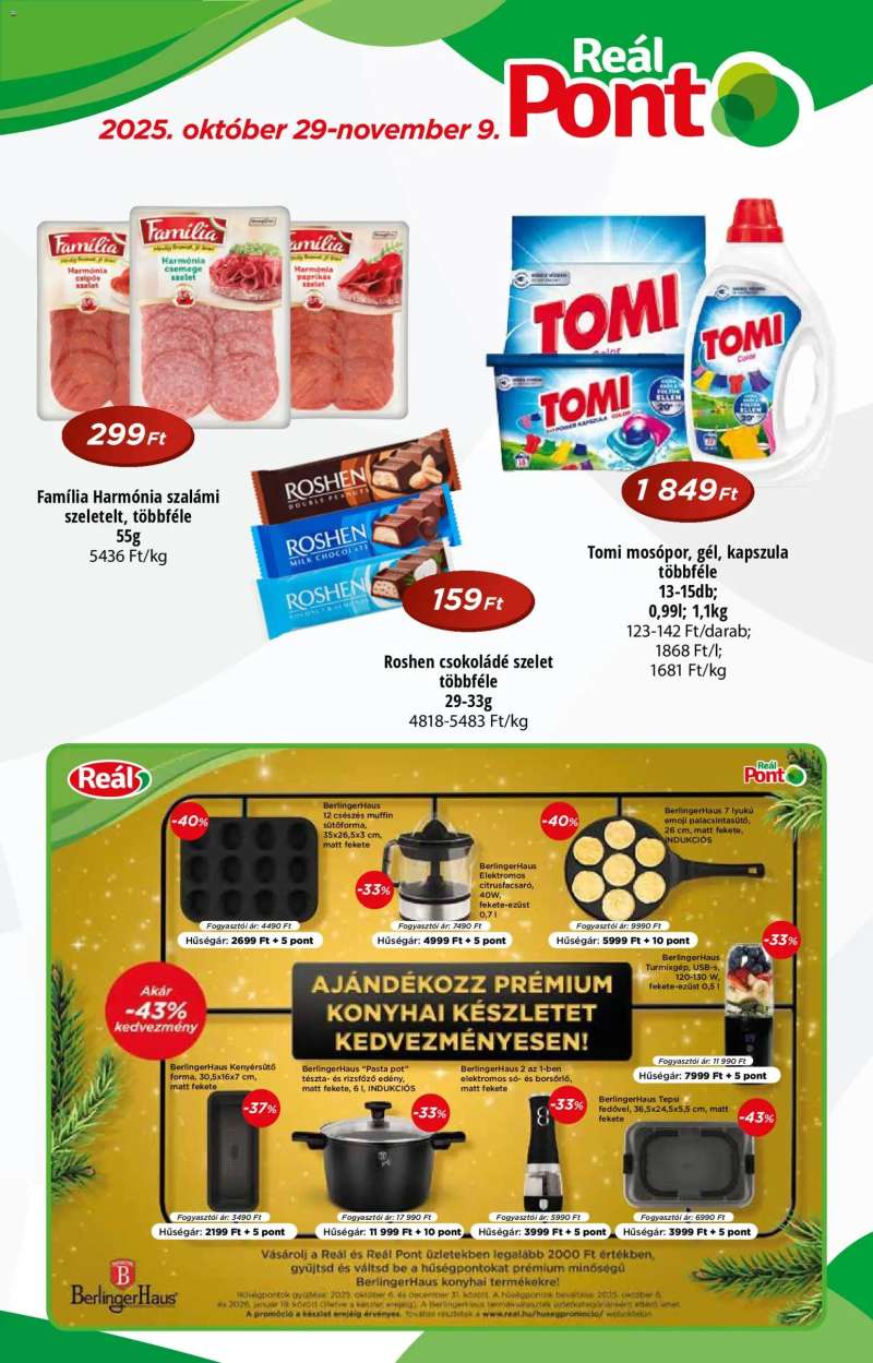 Reál Akciós újság Pont 1 oldal