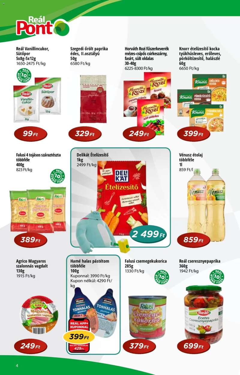 Reál Akciós újság Pont 4 oldal