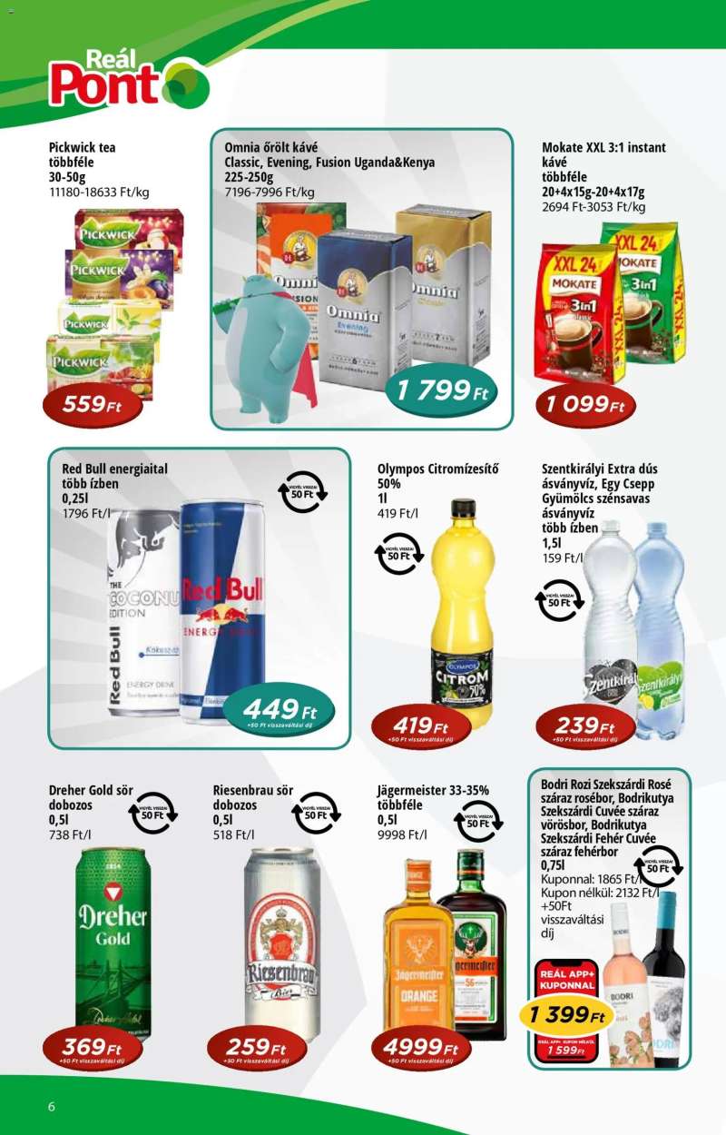 Reál Akciós újság Pont 6 oldal
