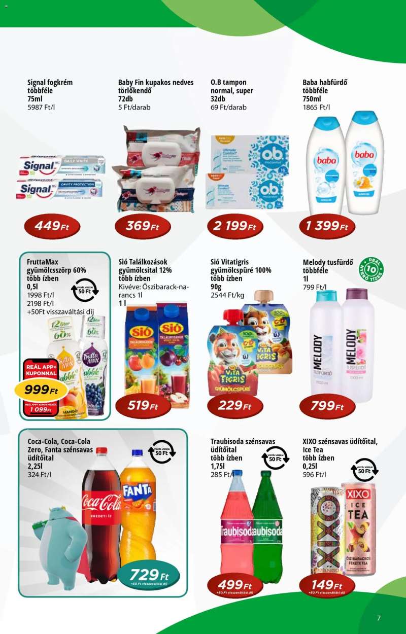 Reál Akciós újság Pont 7 oldal