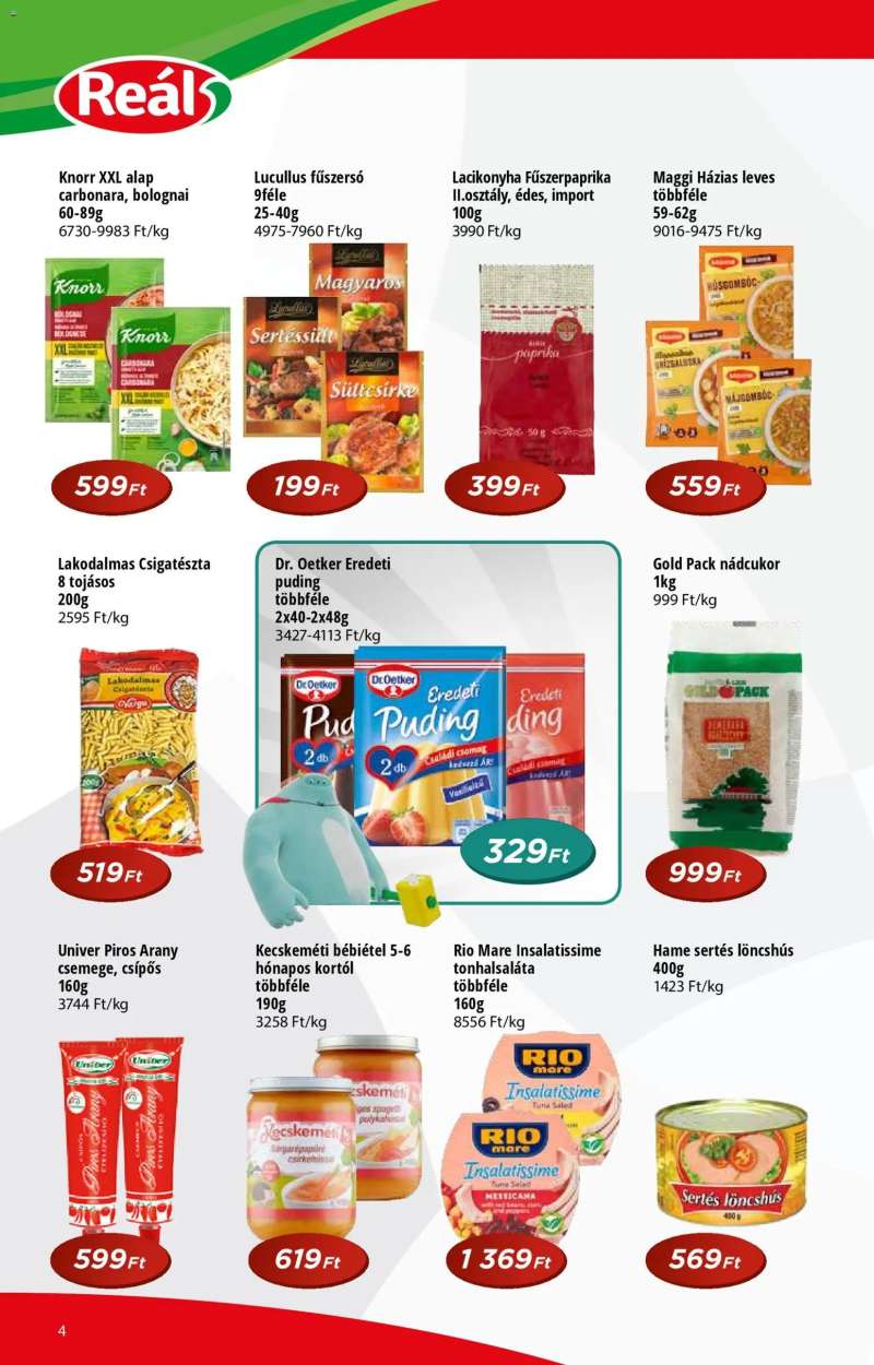 Reál Akciós újság Reál 4 oldal