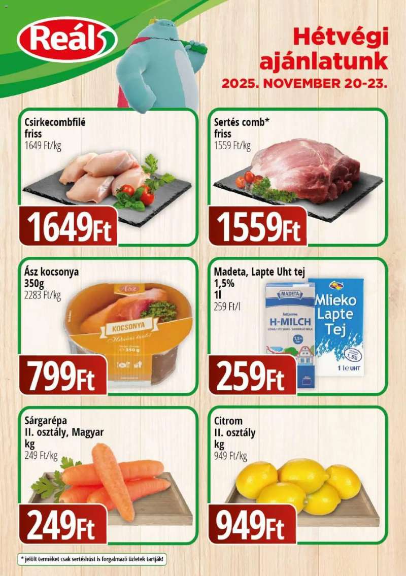 Reál Bevásárló hétvége - Kelet Magyarország 1 oldal