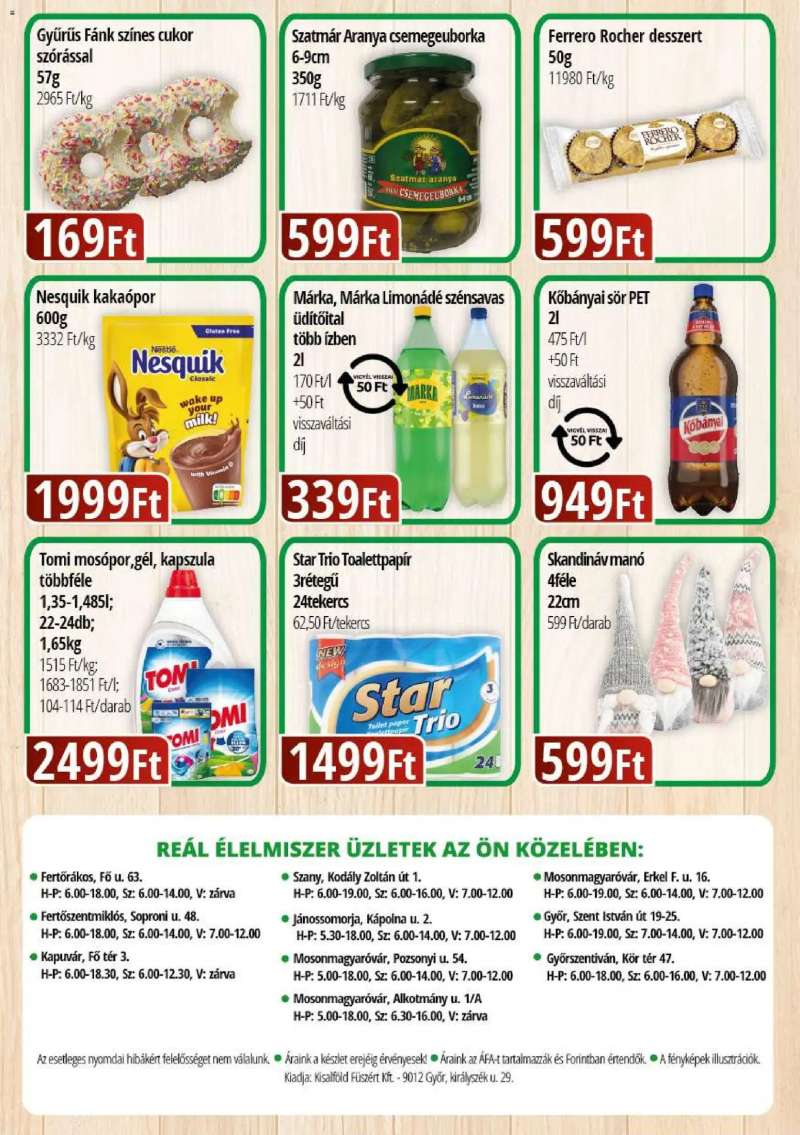 Reál Bevásárló hétvége - Kisalföld 2 oldal
