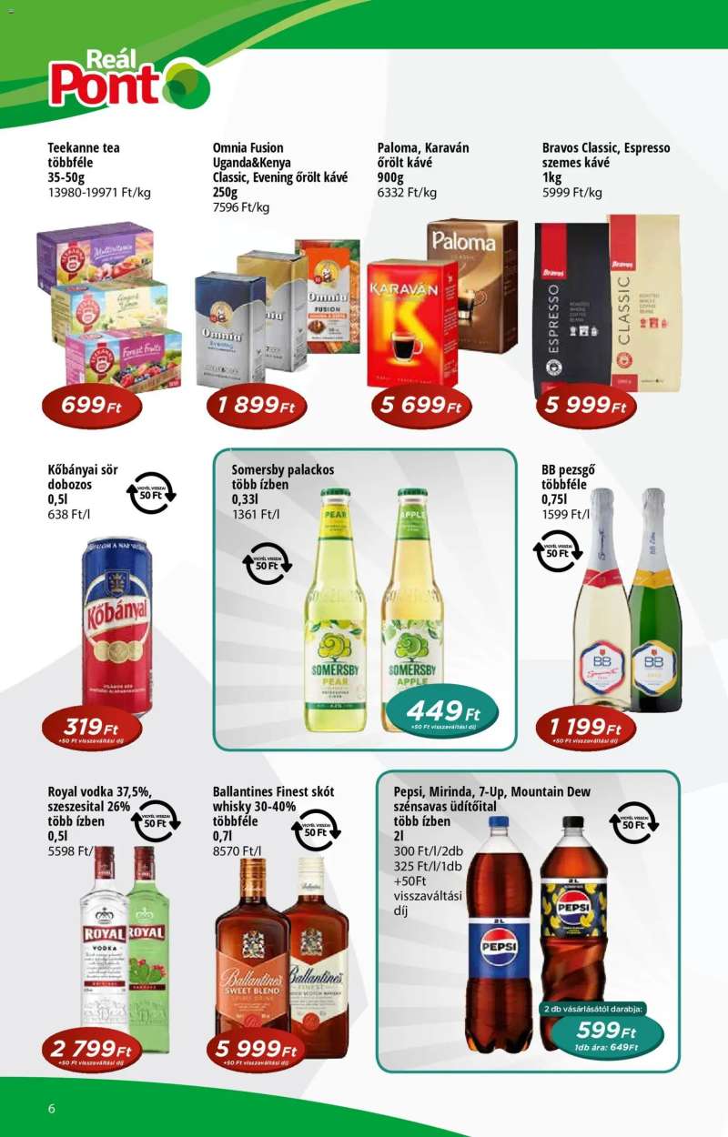 Reál Akciós újság Pont 6 oldal